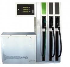 The SHEM commercial dispensers with GESPASA electronic calculator and ATEX custody are suitable for the diesel or petrol supply and sale.It is suitable for service stations, cooperatives, transport companies and so on. FEATURESThese models are available from 1 to 8 hoses, with a maximum of 4 pumps.The electronics is composed of 3 displays that show:Price per litreTotal amountSupplied litresThe electronics allows to preset the product quantity to be supplied.The pumping unit has a degasifier with float chamber that elimiantes the air and vapour of the fuel.It is easy its access to all its components.Environment temperature: -25 ºC to +55 ºCLiquid temperature: -10 ºC to +50 ºC Composed of:►CHASSIS:Made of steel with a special interior and exterior treatment against the corrosionFinish with brilliant epoxid paint. Weather-resistant.►HYDRAULIC GROUP:Composed of:PumpFlow: 50 l/min · 80 l/min (according to the model)Aluminium pump bodySelf-suction, eccentric of self-adjusting blades with gas separatorRecirculation bypass valveCheck valveInterior filterSelf-tightened belt systemMeterof aluminium of 4 pistons with positive movementAccuracy: 0,2 % (flow from 4 to 80 l/min)Pulser of 2 channels of 100 pulses per litre and mechanical totalizerMotor1 kW  230/400 VAC · triphasic EExd explosionproof with IP-54 (ATEX) protectionOptional:0,90 kW 230 VCA 50 Hz · single-phase EExd explosionproof with IP-54 (ATEX) protection►ELECTRONIC CALCULATORElectronic LCD with 6-digit display for volume and amount and 4-digit display for priceIt is supplied with:4 m delivery hose Ø16 or 19 mm double layer special for fuel with both ends (UNE 13601)PA-80 · Automatic nozzle with MF1
