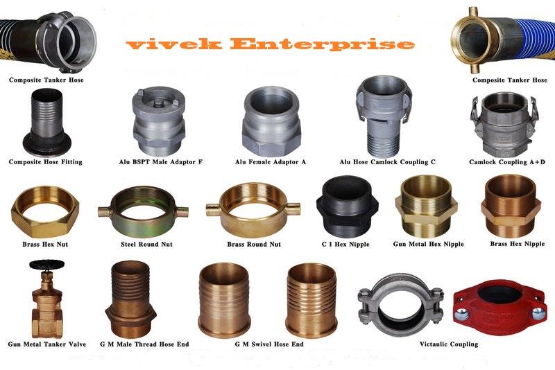 camlock coupling and fill cap and other fittings