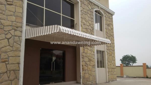 Our range of Fixed Awnings is widely used for covering spaces like terraces, shop fronts, and commercial waiting areas. The framework is made of painted steel tubes and a painted circular grid of metal is fabricated on the frame and the fabric is stitched to the desired dimensions and fixed on the frame using nylon cord. These are available in different shades and patterns.FeaturesPermanent fixHigh quality Fabric which is color fast andUV protectedWater proof and fire retardantCustomizableAvailable in different shades and patterns