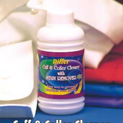 In our wide range of products, we are offering our patrons a supreme grade variety of Cleaner with Stain Remover. These goods are used as a stain remover from clothes. It works brilliantly and seamlessly removes the strains without much efforts. Our professionals manufacture this Cuff & Collar Cleaner with Stain Remover using the prevailing technology and superior quality raw material. Our customers can avail these products at cost effective rates. Features:Excellence assuredSkin friendlyNo harsh chemicals usedNominal PriceUseful for : It is useful in 3 ways on fabrics:It removes the stainIt can be use on more dirty areas of cuff and collar.It can be use for better result in white clothsPrices : Rs. 60 for 200ml, Rs. 120 for 500ml