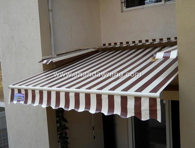 roduct DescriptionWe are among the well-known manufacturer and supplier of excellent quality range of Drop Awnings. The offered awnings are used to cover the open spaces of shop fronts, restaurants and farm houses. Our provided awnings are manufactured using high grade basic material and the latest technology in line with industry norms. Moreover, these awnings are tested against various quality parameters in order to ensure their quality.FeaturesUnique designVibrant patternHigh strength