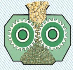 Coke Cutter is widely used for its positive cutting activity. It is mainly used in Hard Coke manufacturing plants with different granding arrangment, It contains two rollers covered with number of segmented liners having cutting spikes to acheive a desired size of hard coke. The spikes with each liner segment are made of high Manganese Steel casting conforming to IS: 276 Gr. - I. These liners with spikes has a long working life and also easily replaceable for quick maintence. The cutter rollers are robust in design and gap between two rollers is adjustablewhich helps to getthe desiredsize of hard coke.