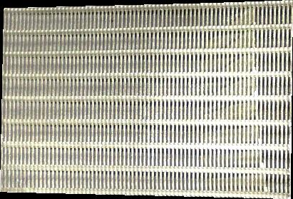 Vectra S.S Working Screens•	Higher open area of 30 %•	Elongated slots, gives better Separation •	Lap lock joint provided as per customer request •	Duly annealed & stress relieved•	Very smooth surface finish so no breakage of crystals.	Slot size= 0.4mm x 4mm long