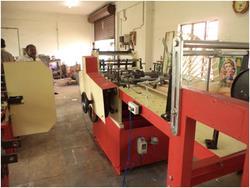 Machine specification:Paper cover running size------------ width 6cm to 18cm; length 9cm to 30 cm Gazzet 5 cm to 10cm.Gsm of the paper------------------------- 44gsm to 140gsmBf strenth of the paper-------------- 16bf to 34bfUnwind paper roll size--------------- up to 1000mmProduction covers per hour------ up to 14000 to 20000 (depends on cover size)Motor---------------------------------------- 2h.P 3phase induction motor 230v (or)440vDrive system------------------------------ a.C drive 440v (or) 230v as/your reqTotal power------------------------------ 2h.P/440v (or) 230vCounting system------------------------ digital counter with batch countingSensing system-------------------------- pnp metal magnetic sensor 250l 15vSize plates-------------------------------- 6 size of standard plates attachedSize geras--------------------------------- 6 size gears are attachedSwitches---------------------------------- bush button and soft button switchesCrub weight----------------------------- 650 kg (negotiation with attached units)Machine dimension------------------- 3000(l) x1250(w) x1100(h) all in mmGum tank capacity (tail) ---------- 2 kgGum tank capacity (centre) ----- 1 litreGum type ---------------------------------- water base ordinary binding gumPrinting unit---------------------------- attachable space availableSuggest printing system----------- flexo printingAvailable printing units---------- single & double.Inking system---------------------------- water base ink