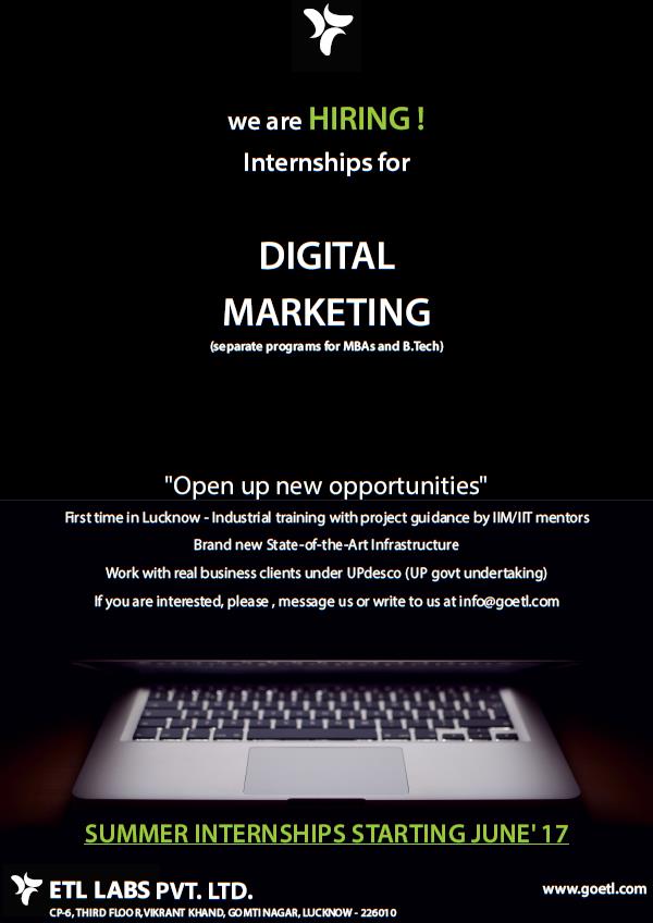 Internship in Digital Marketing