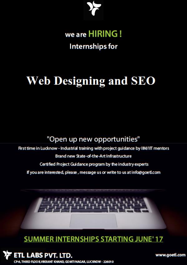 Internship in Web Design and SEO