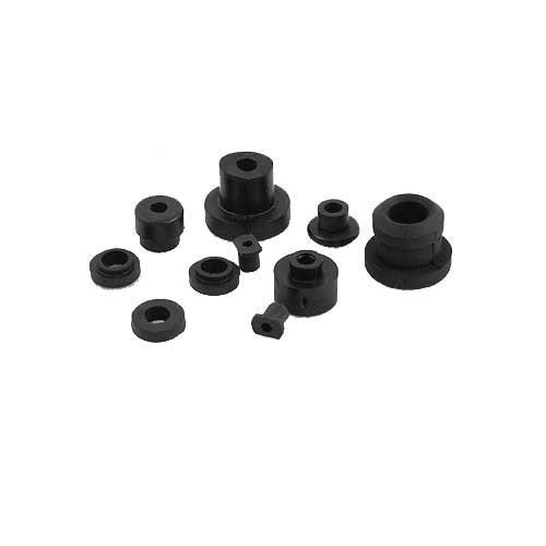 We are a prominent firm involved in manufacturing a wide range of Rubber Bushings to the patrons. These Rubber Bushings are manufactured using premium quality raw material and sophisticated technology at our production unit. We offer these Rubber Bushings in several dimensions and sizes to our esteemed patrons, meeting their exact demands. The Rubber Bushings offered by us have low density and possess excellent resistance against impact. These Rubber Bushings are manufactured keeping in mind the set industry standards and norms. Following are some of the striking features of Rubber Bushings:Wear & tear resistantFlexibleLonger service life