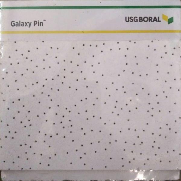We are authorized dealers Of USG Boral Galaxy Pin In Chennai USG BORAL Galaxy Pin Gypsum Boards is a standard plaster board which is used in drywall , lining and Offering high level of durability to suit every kind of climatic conditions, USG BORAL Gypsum Boards have earned recognition for quick installation and withstanding varied weather conditions for extensive support. Having the excellence to be re-used without affecting environs, USG BORAL Gypsum Boards offers maximum flexibility to develop mottled ceiling shapes. Moreover, it holds significance for being a light weight product that reduces the structural base of a construction system. Quality is well evident from the composition of USGBORAL Gypsum Boards that includes standard gypsum plaster core encased in heavy duty face and backing liner paper.