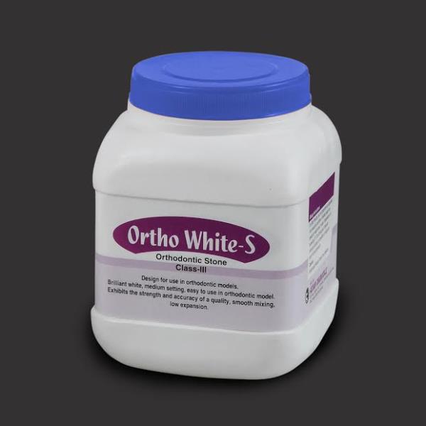 Ortho white is a brilliant white stone manufactured from carefully handpicked and beneficiated mineral gypsum of highest purity, calcined under controlled conditions. Meticulous removals of all impurities produce this brilliant white coloured stone. This material is specially made for casting of orthodontic models and demonstration models. Optimum working properties and good surface hardness make this product a choice for the specialized application areas in orthodontics. Like our all other Type- III stones this material also have the same desirable handling properties, is engineered to produce rapid strength gain and easy release, permitting short processing time.


SPECIFICATIONS
__________________________________________________
Colour                                   :   White
Water / Plaster Ratio         :   28 ml / 100 gms
Soaking Time                      :   30 Sec.
Working Time                     :   4 Min.
Initial Setting Time            :   5 - 6 Min.
Final Setting Time             :   10 - 12 Min.
Setting Expansion             :   0 .15 %
Comp. Strength (1 Hr)       :   350 Kg / cm2
Comp. Strength (24 Hr)    :   700 Kg / cm2
__________________________________________________
Packing - 2 kg. Jar Pack
