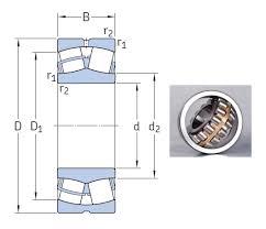 d 40 mmD 90 mmB 33 mmd2 ≈ 49.9 mmD1 ≈ 74.3 mmb 6 mmK 3 mmr1,2 min. 1.5 mm