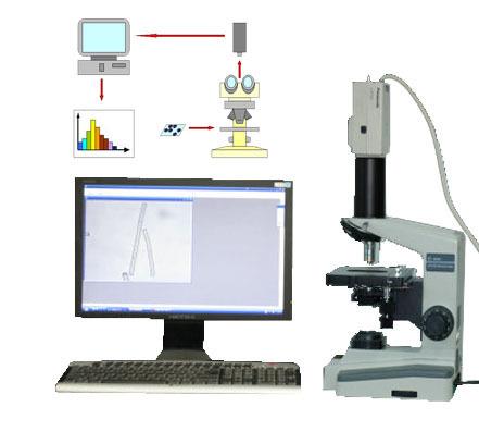 Fiber Fineness & Content Analysis SystemApplication:Fiber Fineness & Content Analysis System, To determine the fineness of fiber and analyze the content and surface feature of animal and vegetation fiber, and mineral fiber, such as cotton, wool, man-made fiber, etc.This fiber analyzer is efficient, its kernel is a special soft package, and it is based on the digital image technology and interactive operation. Operator selects the objects, and then the system measures fiber and gets the statistic result automatically.Pick a bundle of fiber and cut a segment about 100um at the middle position, then immerge the fiber segment in one or two drop of paraffin oil and mix round, place the sample on the telescope stage, the magnified image is projected on the CCD camera and be digitized in computer memory. Then the digital image of sample is processed and measured.Functions:Simple Diameter measurementAutomatic diameter measurementFiber content testAbnormality-transect fiber measurementSpecifications:Industrial pick-up camera, microscope, specialized test software.Operating mode : Manual, Automatic, Multiple-spot measurementMeasurement range: 1~ 2000μmMeasurement accuracy : 0.1μmPower : 220/110 V 50/60 HzWeight : 40 KgDimensions : 600x400x600mm(LxWxH)#Manufacturer and #supplier of #Washing #Fastness #Tester #in #Vadodara, #Gujarat, #India.#Manufacturer and #supplier of #Color #Fastness #Tester #in #Vadodara, #Gujarat, #India.#Manufacturer and #supplier of #Tensile #Testing# Machine #in #Vadodara, #Gujarat, #India.#Manufacturer and #supplier of #Fiber #Testing #Machine #in #Vadodara, #Gujarat, #India.