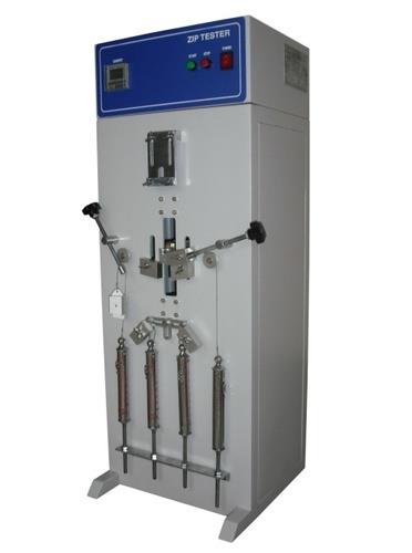 Zipper reciprocation TesterApplicationZipper Tester, to determine the resistance to reciprocation of zipper (slide fastener), the test specimen is subjected to a specified number of cyclic operations whilst under lateral and longitudinal tension.Zipper Tester catches the head of zipper to do reciprocating movement in a constant speed for 30 times per minute, Integral counter to stop the drive when a pre-selected count has been reached.SpecificationsSpeed: 30/min0-10 Kg lateral force.0-5 Kg longitudinal forceCounter: 1-999,999times,adjustableStandards BS 3084, CNS -1083, QB/T 2171Power 220 /110 V 50/60 Hz 4 AWeight 40 KgDimensions 480x350x950 mm(LxWxH)