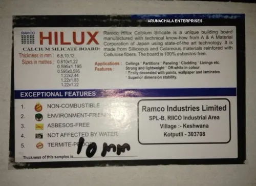 Ramco Calicium Silicate Board Dealers In Chennai product image