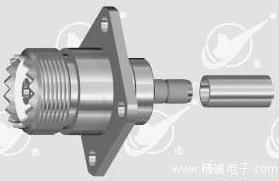UHF FEMALE 4 HOLE CONNECTOR