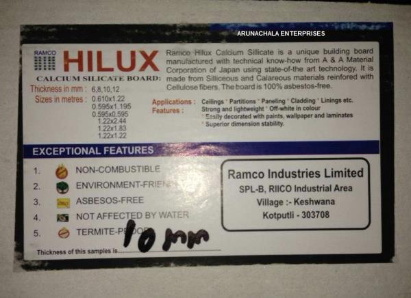Ramco Calicum Silicate Board 