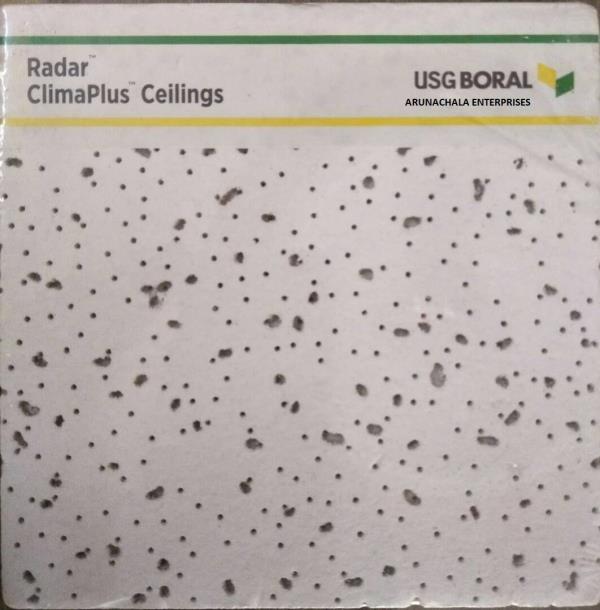 We Are Authorized Dealers Of USG Ceiling Tile In Chennai. USG BORAL Gypsum Boards is a standard plaster board which is used in drywall , lining and Offering high level of durability to suit every kind of climatic conditions, USG BORAL Gypsum Boards have earned recognition for quick installation and withstanding varied weather conditions for extensive support. Having the excellence to be re-used without affecting environs, USG BORAL Gypsum Boards offers maximum flexibility to develop mottled ceiling shapes. Moreover, it holds significance for being a light weight product that reduces the structural base of a construction system. Quality is well evident from the composition of USGBORAL Gypsum Boards that includes standard gypsum plaster core encased in heavy duty face and backing liner paper. RADAR CLIMA16MM THICKNESSSQ/TEG/600X600X16MMCLASS ANRC =0.60CAC MIN=33LR=0.84GRID OPTIONS=A,B,C,DRECYCLED CONTENT=28 – 45%