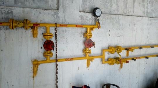 High pressure gas pipeline