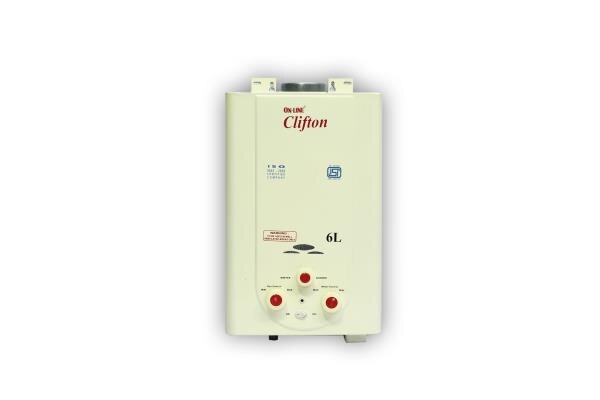 Gas Geyser : 6 liter output in 1 minute, ISI, with 1 kg heavy heat exchanger, fit it & forget it .
