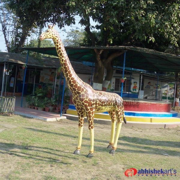 Fiberglass Giraffe Statue Size - 9 feetMaterial: Made of high grade Fiber/FRP material. Application : Amusement park, Banquets, Resorts, Park, shopping malls, supermarkets or restaurants, school, residential communities, kindergartens, and other kinds of amusement application. Call : +91 9432170021, +91 9433549439 Mail : abhishekartskolkata@gmail.com We also make fiber duck statue, FRP deer statue, fiberglass beer sculpture, camel statue, FRP crocodile statue, fiberglass cow statue, Zebra, Giraffe statue, Horse statue, fiber kangaroo statue, Fiberglass Tiger Statue, Monkey statue, Leopard statue, Owl Sculpture, Eagle statue, Bird statue, Fiber Elephant statue, Rabbit statue, Rhino statue, fiber peacock statue, fiber lion statue, FRP Dinosaur statue, fiber sheep statue for park, Fountain, Water fountain, Decorative fountain, Sculpture fountain, Model Fountain, 3 Stage fountain, Wall fountain, fiber cartoon statue, frp Mickey mouse, FRP Donald duck statue, fiber Spiderman, FRP batman, fiberglass hulk statue, fiberglass chota bheem statue, frp doraemon statue, FRP statues, fiber ganesha, Fiberglass buddha statue, Fiber Gandhi, Fiberglass jesus statue, Fiber radha krishna statue, fiberglass shiva sttatue, fiberglass vivekananda statue, frp saraswati statue, fiberglass krishna arjuna chariot, FRP Dandi march statue, frp mother teresa statue, fiber army statue, frp Sarat Chandra Chattopadhay, FRP Najrul Islam bust, FRP Ramkrishna Bust, Fiber Netaji statue, FRP Rabindranath statue, Fiber angel statue, FRP Slide, Fiber wave slide, Spiral Slide, Sea saw, Elephant slide, Roller slide, Tunnel slide, Giraffe slide, Double slide, Merry Go Round, Spring Duck, Spring Horse, Spring Horse, Circular swing, Cast Iron Bench, Victoria bench, Fiber Bench, FRP Bench, Park Bench, Platform Merry Go Round, Gorilla Swing, Swing, Climber, Multi Play, Multi Play System, Wall Relief, Fiber wall mural, Fiberglass mural, Decorative mural, Decorative wall mural.