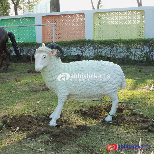Fiber Sheep StatueSize - 2 feet 6 inches x 3 feet 6 inches Material: Made of high grade Fiber/FRP material. Application : Amusement park, Banquets, Resorts, Park, shopping malls, supermarkets or restaurants, school, residential communities, kindergartens, and other kinds of amusement application. Call : +91 9432170021, +91 9433549439 Mail : abhishekartskolkata@gmail.com We also make fiber duck statue, FRP deer statue, fiberglass beer sculpture, camel statue, FRP crocodile statue, fiberglass cow statue, Zebra, Giraffe statue, Horse statue, fiber kangaroo statue, Fiberglass Tiger Statue, Monkey statue, Leopard statue, Owl Sculpture, Eagle statue, Bird statue, Fiber Elephant statue, Rabbit statue, Rhino statue, fiber peacock statue, fiber lion statue, FRP Dinosaur statue, fiber sheep statue for park.