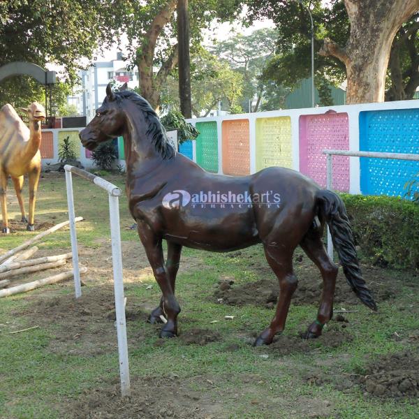 Fiberglass Horse SculptureSize - 6 feetCall : +91 9432170021, +91 9433549439 Mail : abhishekartskolkata@gmail.com FRP material. Application _ Amusement park, Banquets, Resorts, Park, shopping malls, supermarkets or restaurants, school, residential communities, kindergartens, and other kinds of amusement application.We also make fiber duck statue, FRP deer statue, fiberglass beer sculpture, camel statue, FRP crocodile statue, fiberglass cow statue, Zebra, Giraffe statue, Horse statue, fiber kangaroo statue, Fiberglass Tiger Statue, Monkey statue, Leopard statue, Owl Sculpture, Eagle statue, Bird statue, Fiber Elephant statue, Rabbit statue, Rhino statue, fiber peacock statue, fiber lion statue, FRP Dinosaur statue, fiber sheep statue for park.