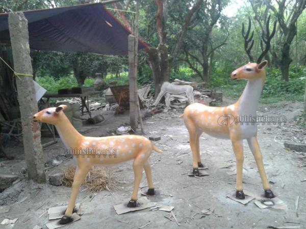 FRP Deer statueSize - 6 feet & 5 feet Material: Made of high grade Fiber/FRP material. Application : Amusement park, Banquets, Resorts, Park, shopping malls, supermarkets or restaurants, school, residential communities, kindergartens, and other kinds of amusement application. Call : +91 9432170021, +91 9433549439 Mail : abhishekartskolkata@gmail.com We also make fiber duck statue, FRP deer statue, fiberglass beer sculpture, camel statue, FRP crocodile statue, fiberglass cow statue, Zebra, Giraffe statue, Horse statue, fiber kangaroo statue, Fiberglass Tiger Statue, Monkey statue, Leopard statue, Owl Sculpture, Eagle statue, Bird statue, Fiber Elephant statue, Rabbit statue, Rhino statue, fiber peacock statue, fiber lion statue, FRP Dinosaur statue, fiber sheep statue for park.