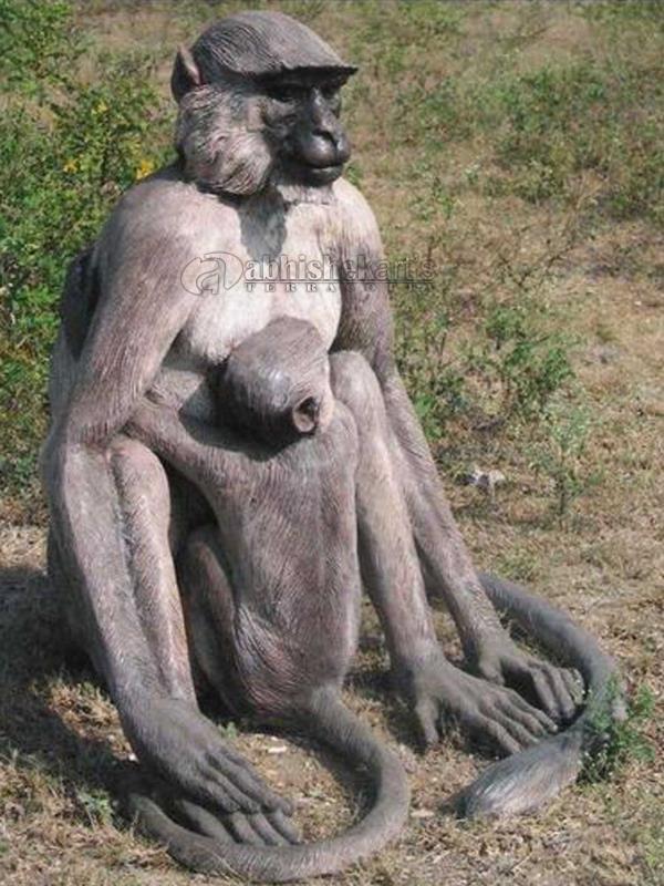 Fiber Monkey Statue Size - 4 feetMaterial: Made of high grade Fiber/FRP material. Application : Amusement park, Banquets, Resorts, Park, shopping malls, supermarkets or restaurants, school, residential communities, kindergartens, and other kinds of amusement application. Call : +91 9432170021, +91 9433549439 Mail : abhishekartskolkata@gmail.com We also make fiber duck statue, FRP deer statue, fiberglass beer sculpture, camel statue, FRP crocodile statue, fiberglass cow statue, Zebra, Giraffe statue, Horse statue, fiber kangaroo statue, Fiberglass Tiger Statue, Monkey statue, Leopard statue, Owl Sculpture, Eagle statue, Bird statue, Fiber Elephant statue, Rabbit statue, Rhino statue, fiber peacock statue, fiber lion statue, FRP Dinosaur statue, fiber sheep statue for park.