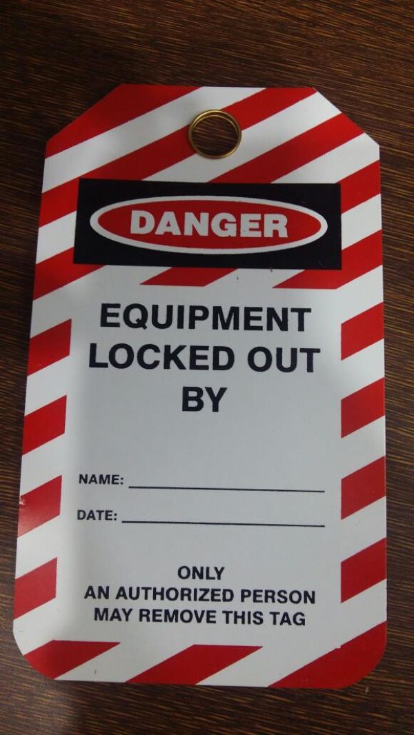 LOCKOUT TAGOUT- TAG