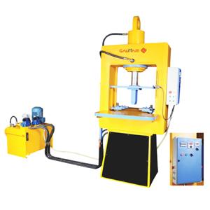 Vibro with High Pressure Paver Block Making Machine with Centre Demoulding SystemMaximum Pressure Tonnage : 70 & 90 as per req.Power Required : 8.5 H.P.Manufacturing Capacity : Up to 100mm - Paver Block & Fly Ash BricksProduction Capacity : 2500-3000 pcs / 8 hours shift (Paver)Oil Tank Capacity : 210 Liters* Uniform pressurized system with auto stop.* Center demoulding system.* Superior vibration & pressing system for max. compaction and strength.