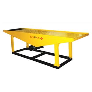 Vibro Forming TableDesigner Tiles Making MachineProduction Capacity : 1500 to 1800 Sq.Ft. / 8 Hours ShiftPower Required : 3 H.P. (1.5 H.P. Motor / Table x 2 Tables)Vibrating Table Size : 3000 x 825 mmVibrating Plate Thickness : 10 mmMaximum Size of the Tile : 600 x 600 x 100 mm