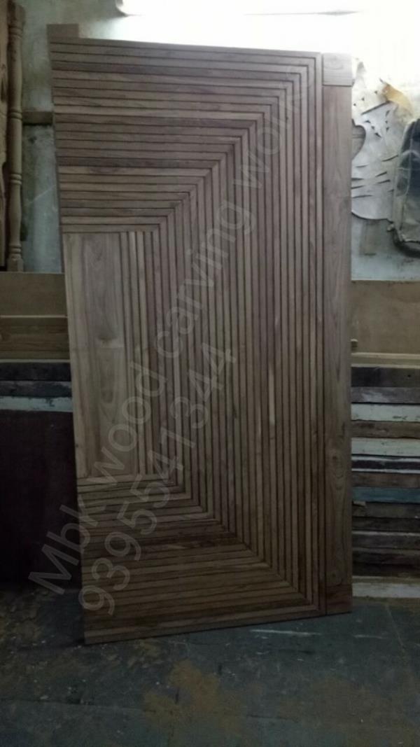 Best interior main door design best look simply design best Indian Teak main door with polish finish natural teak color door size 79 Inches by 40 Inches door tick 40 mm this design ready only on order