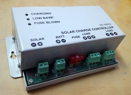 Manufacturer and Supplier of Solar Charge Controller 96v-60a With LCD Displaykavita solar Offer a wide range of Electronic SPV Charge Controllers / Regulators with standard and custom built versions. The Standard model generally conforms to MNRE specifications.Electrical Specification:For Solar Charge Controller 96V-60ALoad disconnect battery voltage 88 ± 0.2 volts or as requiredLoad reconnect battery voltage 98 ± 0.2 volts or as requiredConstant Charging Voltage 114 ± 0.2 volts or as requiredIdle current consumption Less than 5maKey Features :• Affordable• Safe, efficient and reliable • Easy to install • PWM Charging • Temperature Compensation • As per MNRE Specification• Micro Controller Based High efficiency electronicsGeneral Specifications and Features:-Housing material : MS  ProvisionsFuseDIGITAL DISPLAYLCD indications Battery charging in processBattery Charged (Charging disconnect)Battery deep discharge (Load disconnect)Battery VoltageSolar VoltageCharging CurrentLED indicationsBattery charging in processBattery Charged (Charging disconnect)Battery deep discharge (Load disconnect)Fuse BlownSOLAR REVERSEBATTERY REVERSEProtection options :Battery Reverse polarityBattery deep dischargeBattery Overcharge100% short circuitSurge/lightning