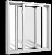 In Sliding Window two or more frames slide horizontally on tracks to the left or the rightThe windows are slightly raised above the track for smooth slide and also preventing dust from settling down in the track. Sliding windows are ideal for homes that require space-economy..