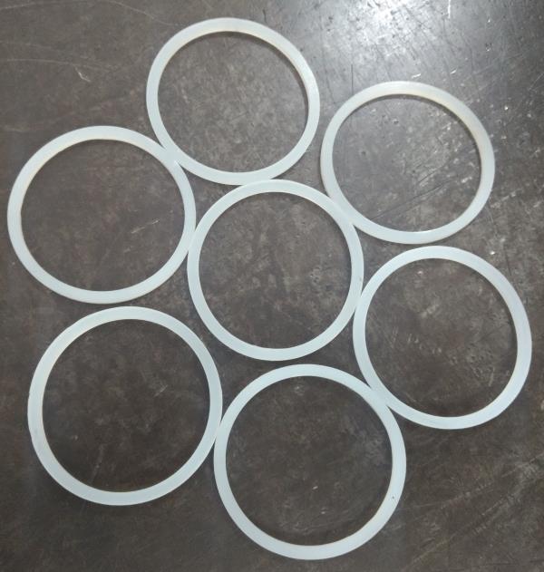 We manufacture 100% Food Grade Silicone Rings for Drinking Water Bottle Sealing. Silicone rings manufactured are custom made as per client's specifications.