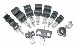  We are offering different types of feeder clamps as single hole feeder clamp, Double hole feeder clamp & Triple core feeder clamp. These feeder clamps offered by us are available in different size & specification for different types of feeder cables. These are widely useful to clamping number of RF co- axial feeder cables in base towers (BTS).Features:    Easy to installation    Limited space required to installationApplications:    Telecommunication connections & Telecommunication equipments.    Mobile Network & Systems.