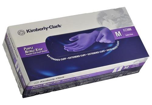 Approx Price: Rs 17 /PairKimberly Clark Purple Nitrile Powder Free Examination GlovesColour : PurpleCode : KC 500Length : 9.5