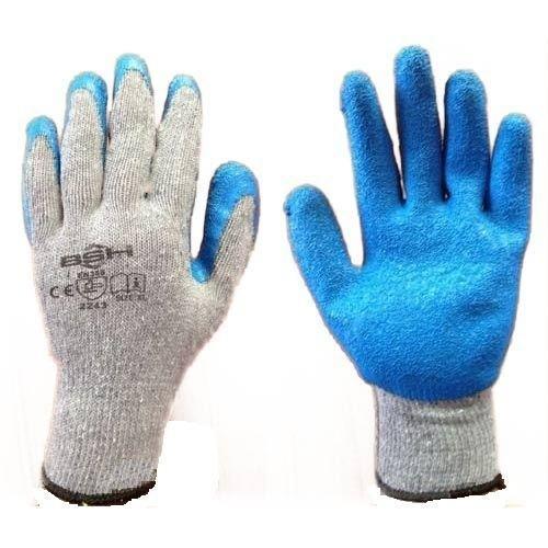 We are a unique name in the industry for trading an exclusive range of Latex Coated Hand Gloves. Specifications:Latex Coating on Palm and FingerCrinkle Finish Gloves with CE CertificationColor : Grey / BlueBrand : BSH
