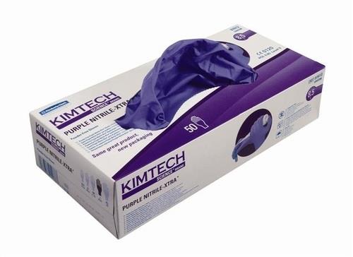 Kimberly Clark Purple Nitrile Xtra Powder Free Gloves 12