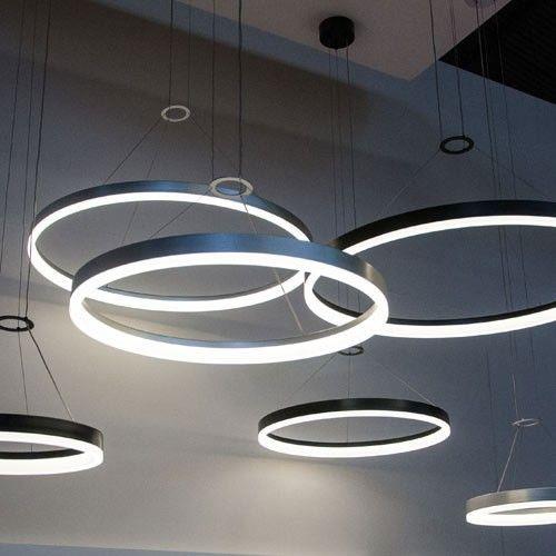 architectural wall and hanging light