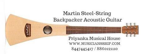 steel string backpacker guitarThe sky’s the limit for portability! The steel-string Backpacker travel guitar is lightweight, durable, easy to play (and tune) and is shaped to fit into the smallest places. Constructed of solid tonewoods. This model includes SUSTAINABLE WOOD CERTIFIED parts. See specifications for details.Solid Spruce TopSolid Tonewood Back and SidesUnique Contour Neck ShapeFeatures 24-Inch Scale LengthFeatures 15 FretsItem Weight	2.4 KgProduct Dimensions	91.4 x 22.9 x 10.2 cmItem model number	11GBPCBack Meterial	MahoganyBody Material	solid-woodFretboard Material	HardwoodTop Material	SpruceNeck Material Type	MahoganyNumber of Strings	6