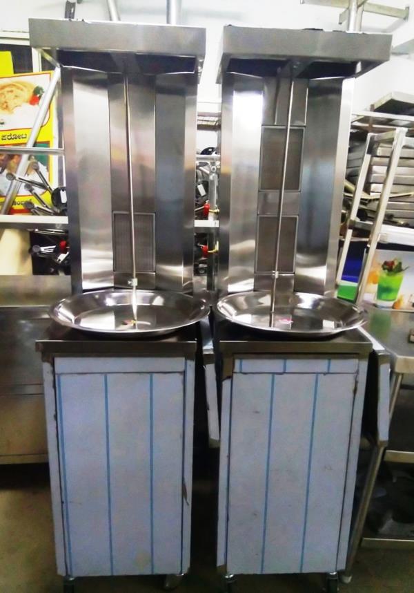 We sell Shawarma Griller with SIngle, Double, Three, Four Burner Ranges, in Table Top and Workstation Varities