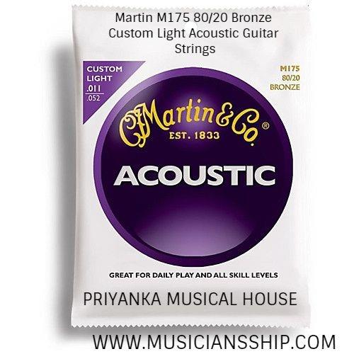 FEATURESGauges: .011, .015, .023, .032, .042, .052Save money without sacrificing tone by ordering a set of these acoustic guitar strings.Gauges 11 - 52.Martin Acoustic strings are the string of choice for musicians around the world. Tried and true, they are designed to deliver consiste.