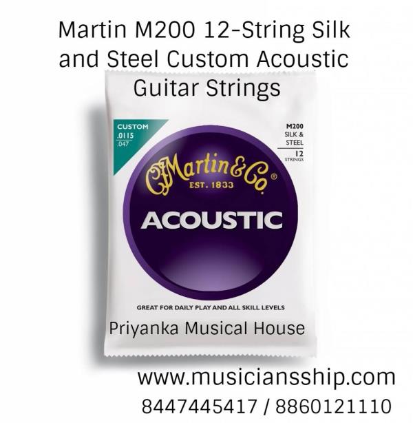 Martin Acoustic strings are the string of choice for musicians around the world. Tried and true, they are designed to deliver consistent quality and tone with every set. Great for daily play and appropriate for all skill levels. Gauges 11.5-14-23-28-38-47.