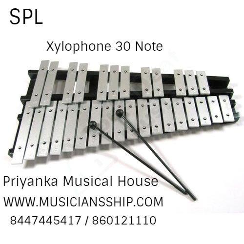 SPL Xylophone 30 Note Exquisite and compact 30 notes glockenspiel, easy to learn. Diatonic scale from G to C, semitone scale from G to A. Quality wooden frame & 5mm aluminum bars, 2 mallets makes really nice resonance with clear tone. Approx. 57 * 32 * 5cm / 22.4 * 12.6 * 2in. SPL design, comes with a bag, convenient for carrying and storage.