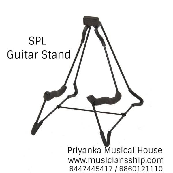 PORTABLE GUITAR STAND, LIGHT WEIGHT, EASY TO CARRY. SOFT FOAM INSTRUMENT PROTECTION.