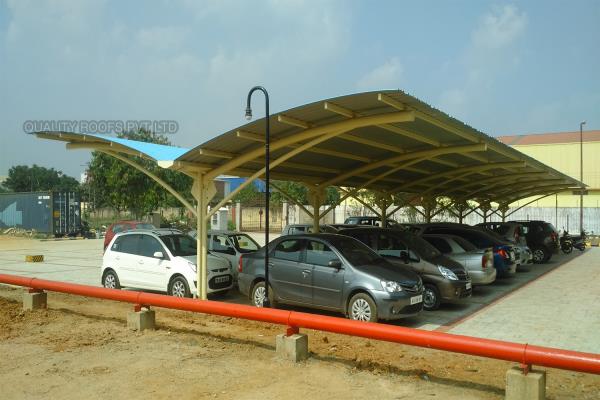 We are specialised in Polycarbonate Roofing Car Parking Sheds, Metal Roofing Car parking Sheds and PVC Roofing Car parking Sheds. nowadays all are going to make roof sheds for parkings because it's very economical, durable, quick completion, aesthetic look and it can be dismantle type. we have completed so many car parking sheds for our customer in all around tamilnadu.