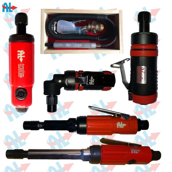 Range of Pneumatic Die Grinders which can hold 3 mm / 6 mm collet for various applications.