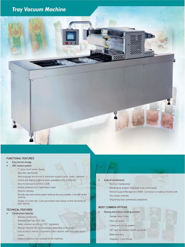 With an objective to fulfill the ever-evolving demands of our clients, we are engaged in offering a wide assortment of Tray Vacuum Machine