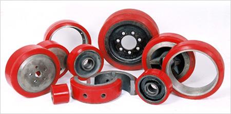 Polyurethane Wheel In polyurethane we provide various types & sizes of wheels which is suitable to your applications with durable poly load wheels.