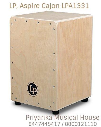 The LP Aspire Cajon houses a set of wire snares for vibrant flamenco trills and rich bass tones. The durable plywood front panel is adjustable with varying screw tension. Large rubber feet keep the cajon in place during play